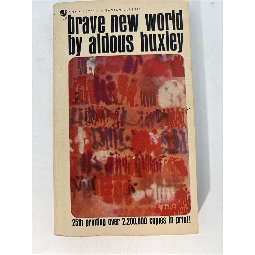 Vintage 1946 Brave‎ New World by Aldous Huxley 25th printing Bantam paperback